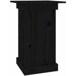 Support à fleurs Noir 40x40x60 cm Bois de pin solide Vidaxl Noir