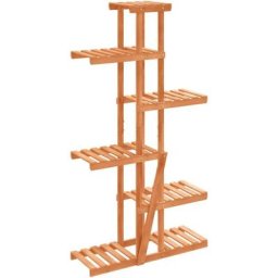 Support à fleurs 75x25x140,5 cm bois massif de sapin vidaXL - Light brown