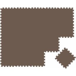 Littletom - 18 Tapis de Sol épais pour Bébé Enfant - 30x30 Dalles Puzzle Carré en Mousse eva - braun