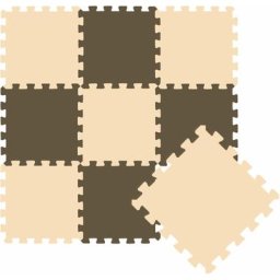 Littletom - 9 Tapis de Sol épais pour Bébé Enfant - 30x30 Dalles Puzzle Carré en Mousse eva - braun