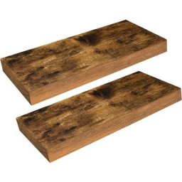 Tagères Murales, Lot de 2, Tablettes Flottantes Charge Maximal 10 Kg, avec Supports Cachés, 40 x 20
