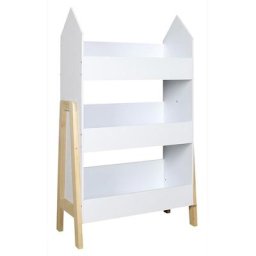 Bibliothèque enfant en bois Gabriel - Blanc