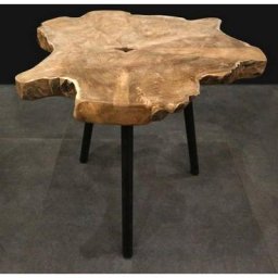 Table d'appoint Bois de racine de teck H&s Collection Brun