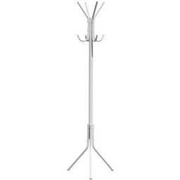 Box And Beyond - Porte-manteaux sur pieds en métal - 8 têtes - Blanc - 178x62x62cm - white