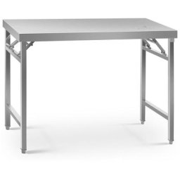 Royal Catering - Table Inox Professionnelle Pliante Préparation Plan De Travail 70120 cm 215 kg
