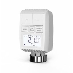 Tête Thermostatique Connectée Universelle avec Ecran lcd - Blanc Silumen Blanc