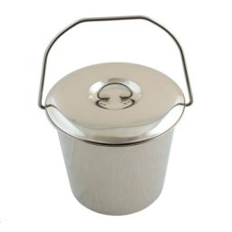 Laser - Seau en inox de 12 litres avec son couvercle