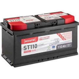 12V 110Ah agm Batteries Décharge Lente Semi Traction ST110 - Accurat