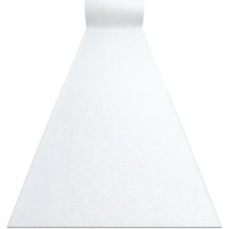 Tapis de couloir antidérapant rumba 1950 Mariage couleur unique blanc 70cm white 70x120 cm