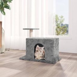 Arbre à chat avec griffoir | Cadre d'escalade de Chat en sisal Gris clair 51 cm 79185