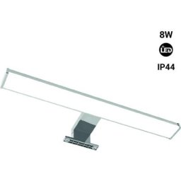 Barcelona Led - Applique led miroir salle de bain Line 8W Chromé - Chromé