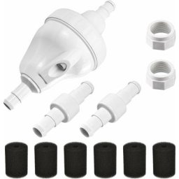 Nettoyeur de Piscine Valve Set G52 Améliorée + Tuyau D20 Pivotant à Roulement +D15 Kit Aveur de