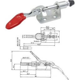 Pince horizontale 4 pièces, outil à main push-pull, pince à bascule à dégagement rapide pour le