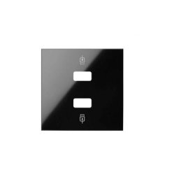 Cache chargeur double usb Simon 100 noir Simon