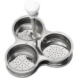 Pocheuse d'oeufs Luxshiny Insert Cuiseur à oeufs pochés en acier inoxydable