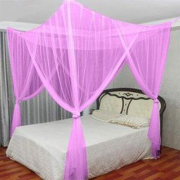 Svkbjroy - Quatre Coin Couvercle en Moustiquaire, Moustiquaire Filet Moustiquaire Princesse Au Lit