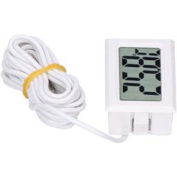 Thermomètre numérique Mini LCD Instrument de mesure de température électronique filaire FY13001White