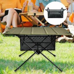 Table de pique-nique extérieure table pliante rangement sac en filet table de camping maille