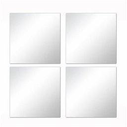Fomax - Miroir carré pièces lory Dimensions: 20x20cm - Set de 4 pièces - Miroir