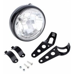 Ampoule Phares Avant de Moto, Feu Avant 7 Pouces Lampe Feux de Signification Rond Ampoule de