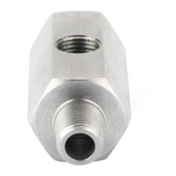 Joint en t de capteur de pression d'huile 1/8 'bspt à adaptateur npt jauge de ligne d'alimentation