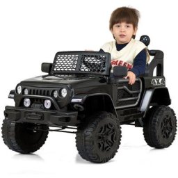 Homavo - Voiture électrique pour enfants 12 v, klaxon à 2 vitesses télécommandé pour enfants Jeep