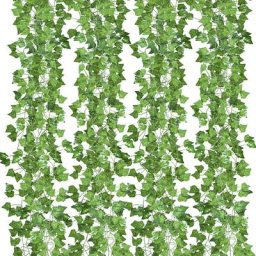 12 Plantes Lierres Artificielles Décoration pour Jardin Balcon Salon Célébration Mariage 2.4m