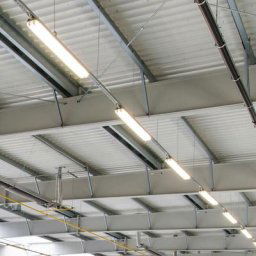 Ensemble de 6 plafonniers led smd bacs de sous-sol d'atelier tubes de halls d'entrepôt d'industrie