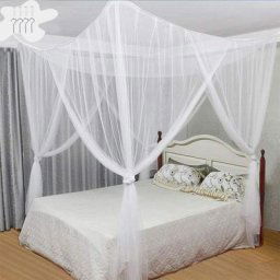 Quatre Coin Couvercle en Moustiquaire, Moustiquaire Filet Moustiquaire Princesse Au Lit pour Lit à