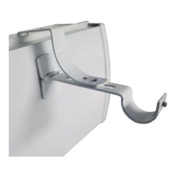 Store Menuiserie - 2 supports sans perçage, blanc, caisson de volet roulant, pour tringle à rideaux