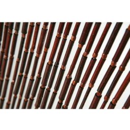 Rideau de Perles de Bois - Hauteur 2 m. x Largeur 90 cm - Hong Kong Brun