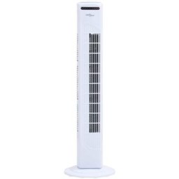 Vidaxl - Ventilateur colonne oscillant 45W 3 vitesses H80cm D24cm Blanc