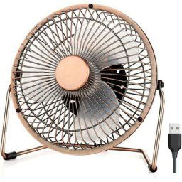 Mini Ventilateur usb Ventilo usb Ventilateur Bureau Métal Petit Ventilateur Silencieux Puissant