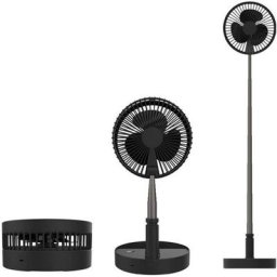 Ventilateur de Bureau Sans Fil - Télescopique 35 à 100 cm - Tête Inclinable 180° - 4 Vitesses