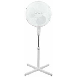 Kamberg - Ventilateur sur pied Ø40cm 45W 3 vitesses Blanc