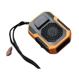 Orange) Mini ventilateur à clip de taille avec batterie 6000 mAh ventilateur de collier portable