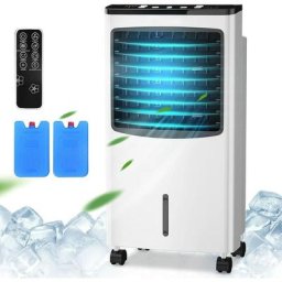 Relax4life - Rafraîchisseur d'air 4 en 1 Mobile 486m³/h 75W Blanc