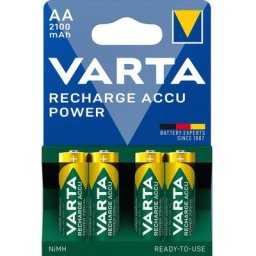 Piles Accus aa Rechargeable Accu Power 2100mAh Lot De 4 - Varta