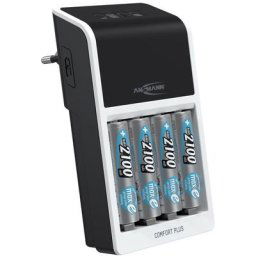 Ansmann Chargeur pour piles Comfort Plus « Perfect 7 » (1 pièce) + 4 piles HR6