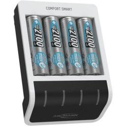 Ansmann Chargeur de piles Comfort Smart « Perfect 7 » + 4 piles HR6