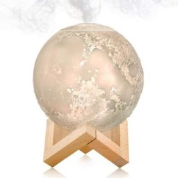 Blue Dream - Humidificateur - Diffuseur d'aromathérapie, lampe de bureau à led Moon avec fonction