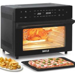 Four Friteuse Air Chaud 30Lt Digital 1800W Frites Cuit Sans Huile Noir
