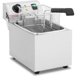 Friteuse Électrique Professionnelle Friteuse Restaurant Zone Froide 8L 3200 w - Argent