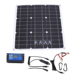 Kit De Panneau Solaire 200 Watt 200w Avec Contrleur Solaire Lcd 12v Rv Bateau Hors Réseau