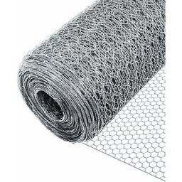 Grillage a poule avec fils 13mm en acier galvanise 1x50M