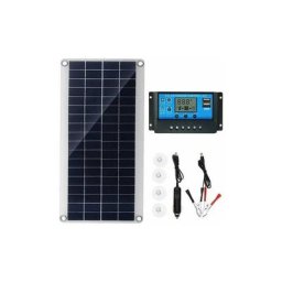 Panneau Solaire 300W 12V, Kit de Panneau Solaire, Chargeur de Batterie Kit avec régulateur de