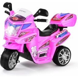 Moto Electrique pour Enfants Scooter 6 v à 3 Roues avec Phares led 37-84 Mois Charge max.:25 kg