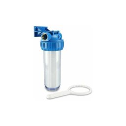 Wenh - hwf 100 Préfiltre Débit d'eau à 5000l/h avec support mural et clé filtre pour pompes