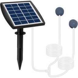 Kit de Pompe à air Solaire,Aérateur de Pompe à oxygène pour Piscine extérieure - Kit de Pompe à air