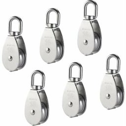 Ayyqh - M15 Poulie Simple en Acier Inoxydable 304, 15MM Seul Poulies Bloc Rouleau, Grue Pivot